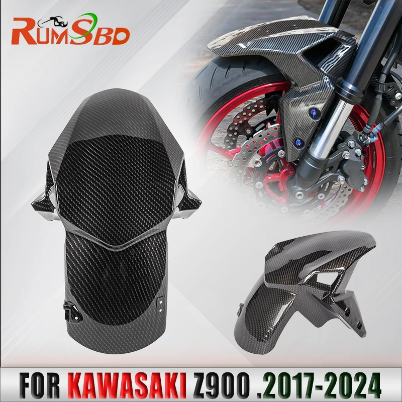 

Motorcycle Front Tire Splash Guard Cover Hugger Fender Mudguard Fairing Cowling For Kawasaki Z900 2017-2020 2021 2022 2023 2024