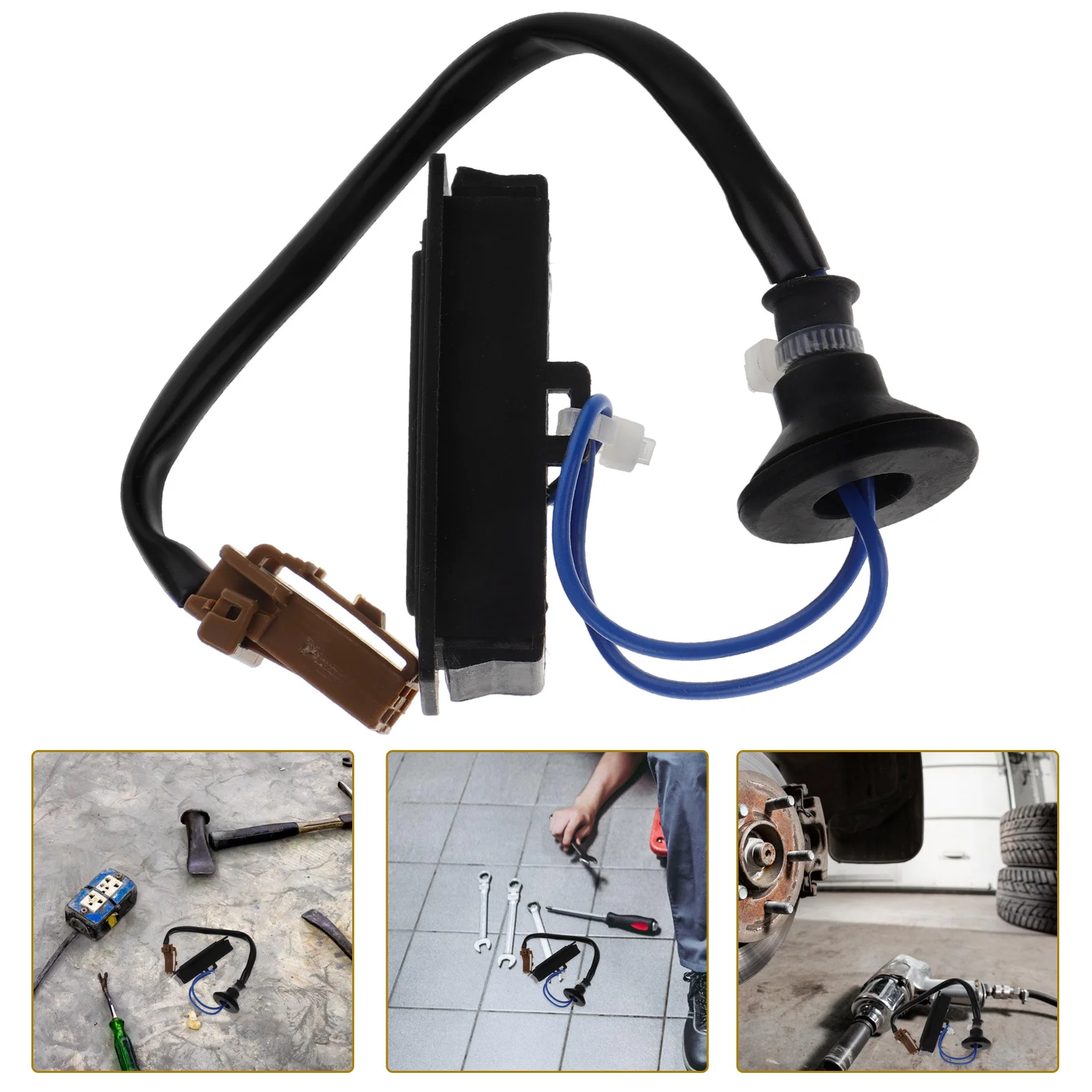 Reemplazo del interruptor de la tapa del maletero de la puerta trasera, pieza automotriz ABS de goma duradera, interruptor de liberación de la tapa del maletero del coche confiable