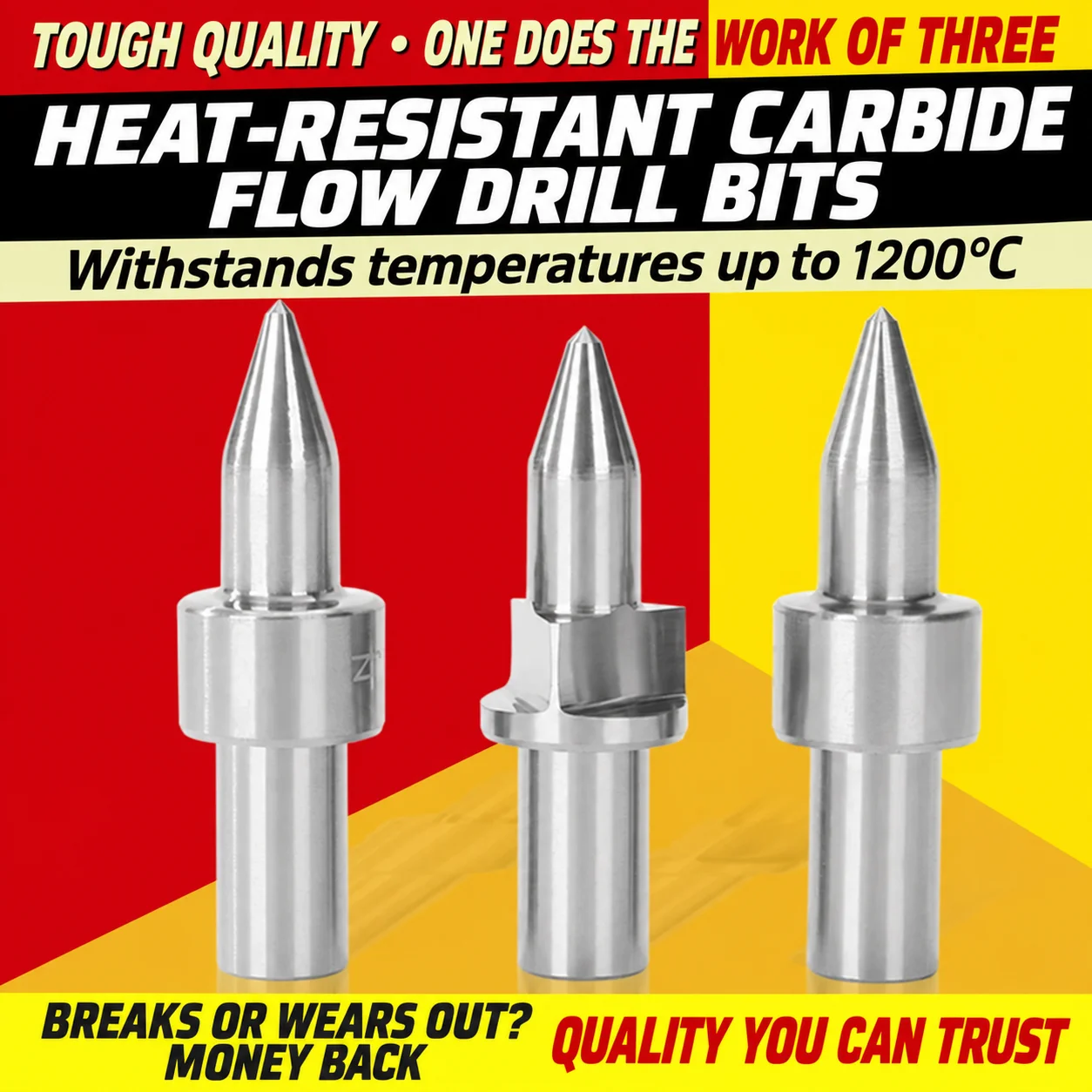 Stuka Carbide Thermal Friction Drill Bit – Round and Flat Types for Hole Forming and Extrusion