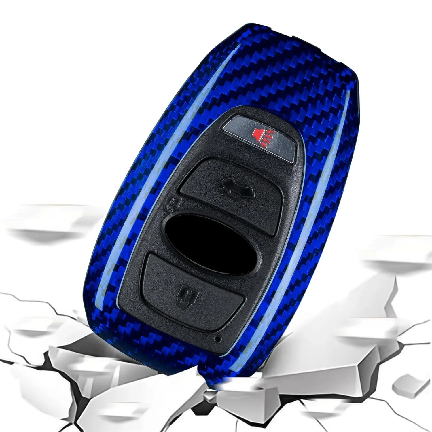 غطاء مفتاح فوب من ألياف الكربون لسوبارو مفتاح قذيفة لسوبارو BRZ XV Outback Ascent Crosstrek WRX ليجاسي فورستر ملحقات ذكية