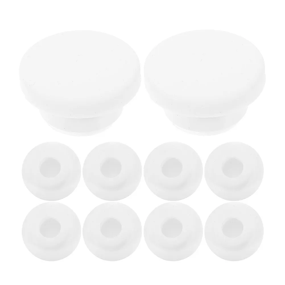 

10Pcs Round Washbasin Overflow Drain Cover Plastic Tub Overflow Cover for Bathroom Sink Bathtub Safe Sealing Tight Fit Leak