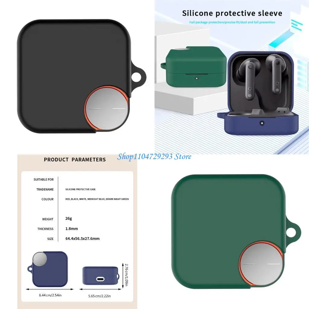 

Y2GD Мягкий силиконовый защитный чехол для беспроводных наушников CMF Buds, ударопрочный портативный чехол