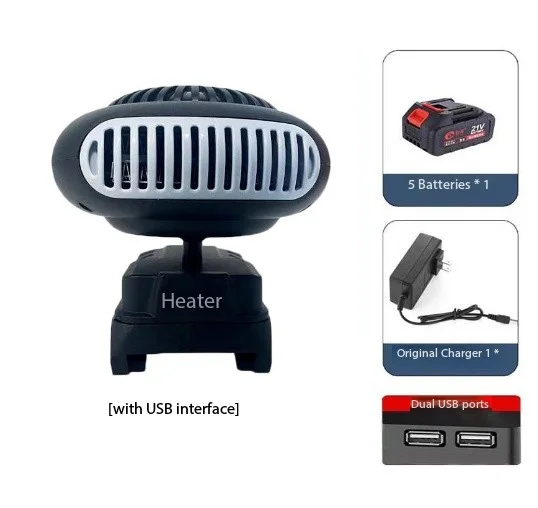 

Электрический вентилятор теплого воздуха, нагреватель, переносной литиевый горячий и холодный ветер, двойной режим для Makita 18 В BL1815 BL1830 BL1430 BL1860