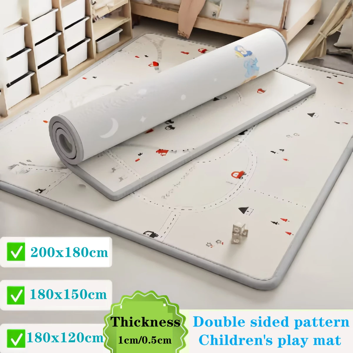 

Thick Non-toxic Baby Crawling Play Mats Environmentally Friendly New Folding Mat Carpet Play Mat for Children's Safety Rug Gifts
