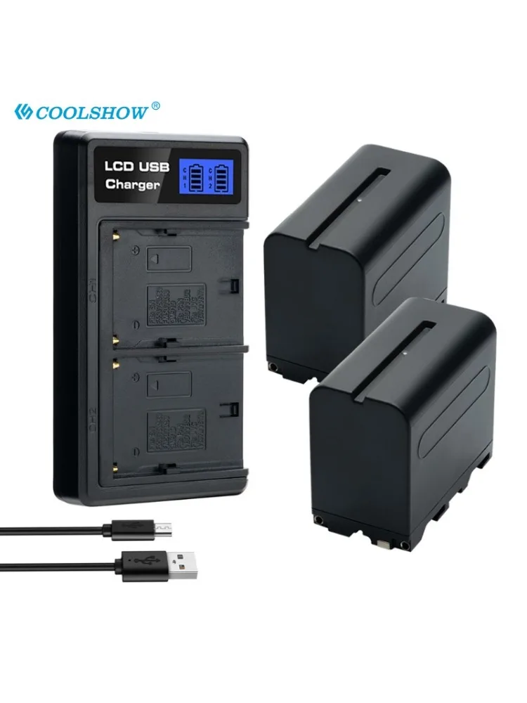 7800mAh Batterij NP-F970 voor Sony CCD-TRV58 CCD-TRV51 CCD-TR3300 HDR-AX2000 DSR-PD150 NP-F960 NP F750 F970 Camera Batterijen - afbeelding 2