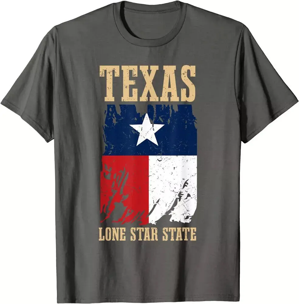 Texas Lone State Texan American State Gift Unisex T-Shirt High Quality 100%Cotton Short Sleeve