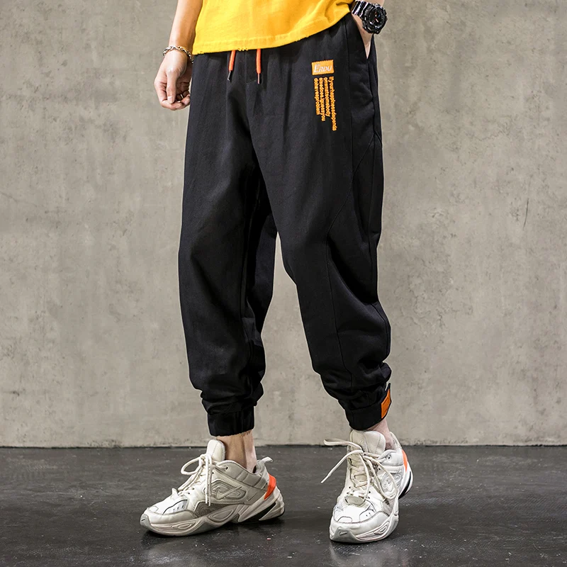 Single Road Mens Harem Pants Men Fashion 2023 Baggy Cotton Hip Hop Joggers Japanese Streetwear Trousers Male Cargo Pants For Men