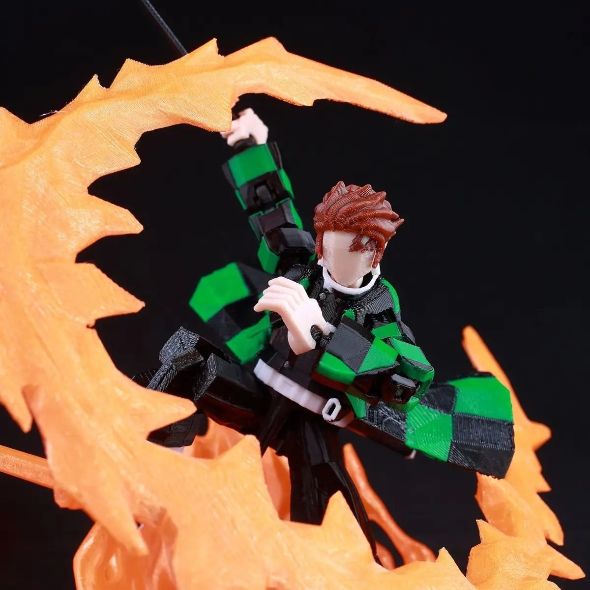 3D Printed Kamado Tanjirou Action Figures Anime Multi-Jointed Shapeshift Toys Action Figures Mannequin Model Ornaments Gifts Toy