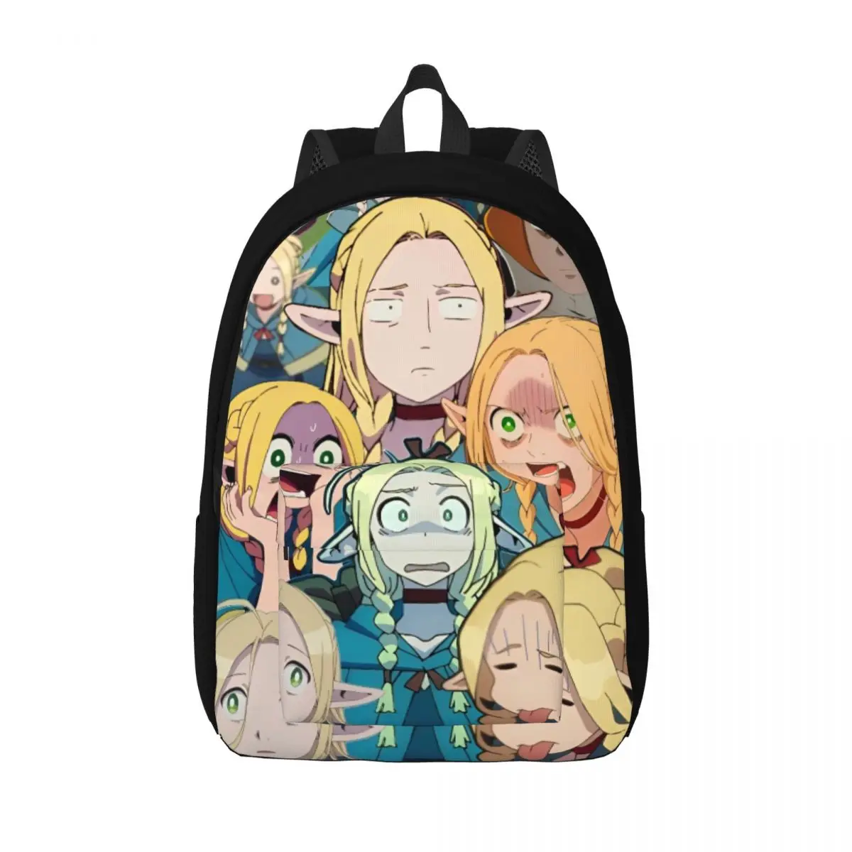 Marcille-mochila de lona con bolsillo para hombre y mujer, bolsa divertida para la escuela secundaria, negocios, Delicious In Dungeon, Universidad