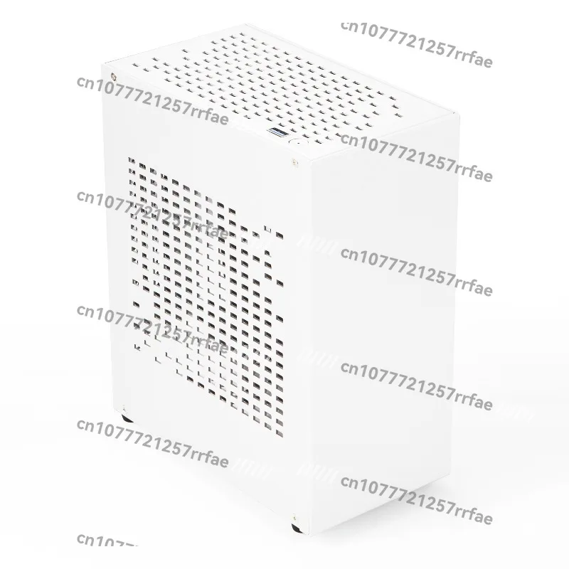 A07 Mini Desktop Gaming PC Case with Independent Graphics Card Support, All Aluminum Chassis, 1U Small Power Supply