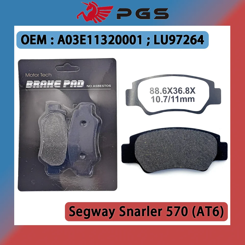 

Rear Brake Pad A03E11320001 LU97264 For Segway 570 SEGWAY Snarler AT6 L E5 Snarler AT6 S T3b Snarler AT6 S E5 Snarler AT6 L T3b