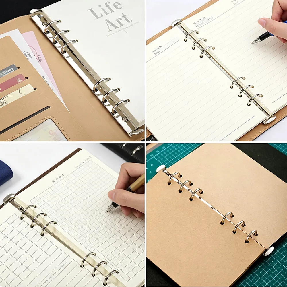 Loose‑leaf Refill Pages, Detachable, Handmade DIY Journal Traveler's Notebook, Standard 6‑hole A5 A6