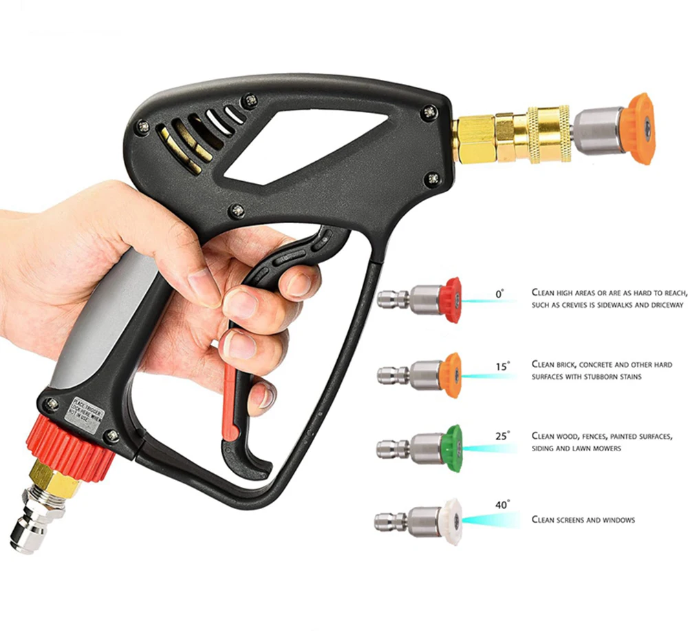 Imagem -04 - Kit de Pontas de Lavadora Rotativa 360 ° Ligação Rápida 4000 Psi Graus Múltiplos Bicos de Pulverização 15 25 40