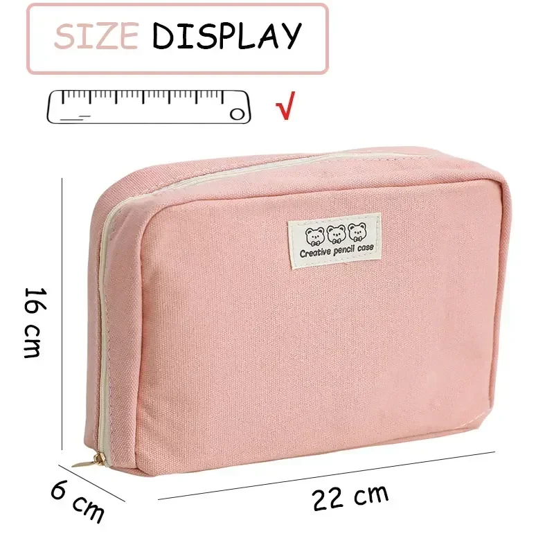 Large-capacity opening student pencil case multi-functional classification storage cosmetic bag ins high-value stationery box