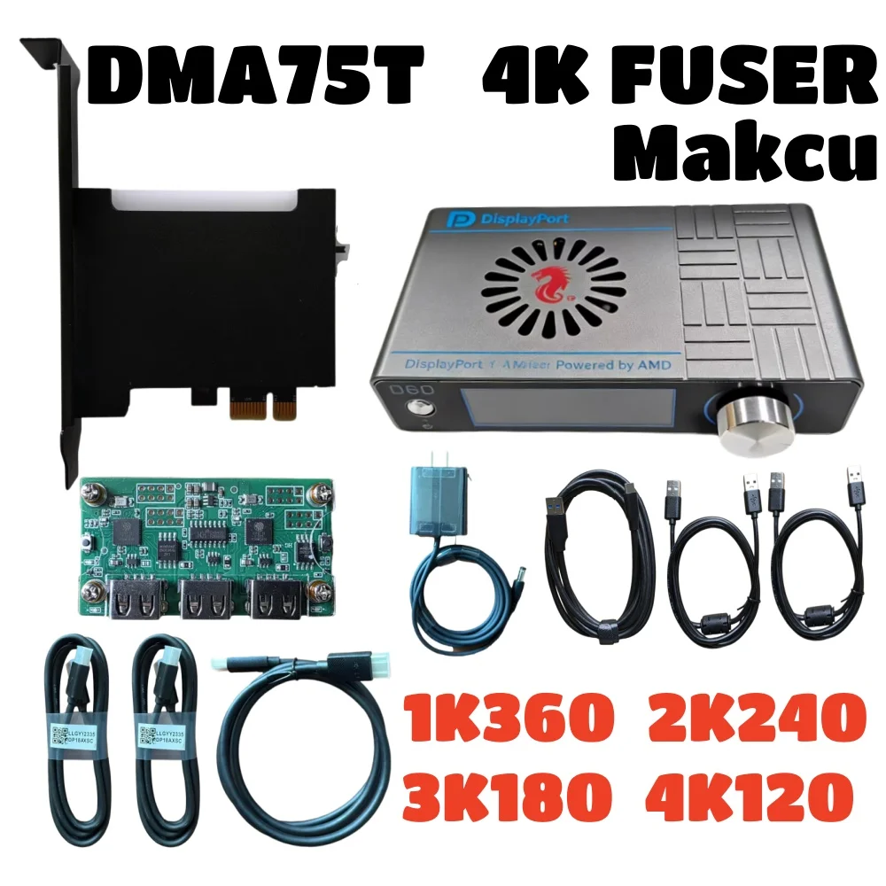 DMA 75T Card/4K Fuser D60/Makcu /DMA Bundled/DMA Kit/FPGA Board