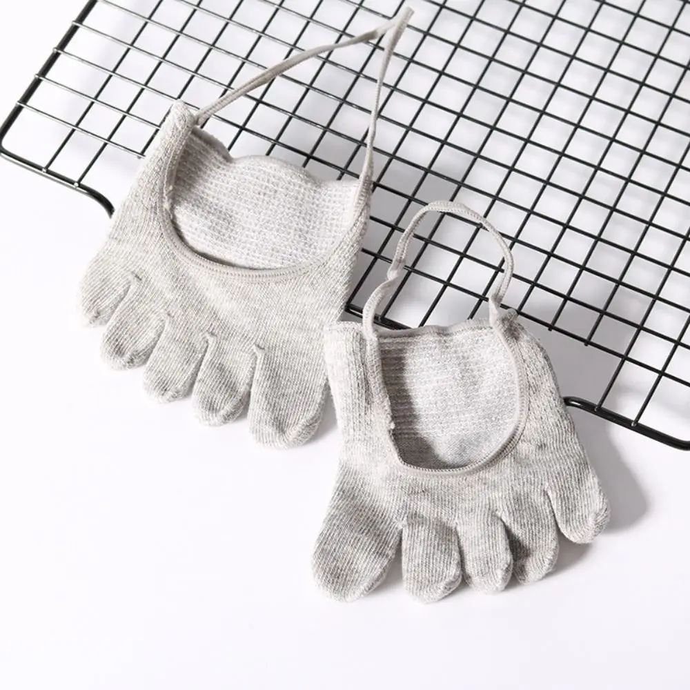 

Summer Half Palm Socks Cotton Solid Color Women Sling Socks Toe Separator Socks Five Finger Socks Foot Care Half Palm Insoles