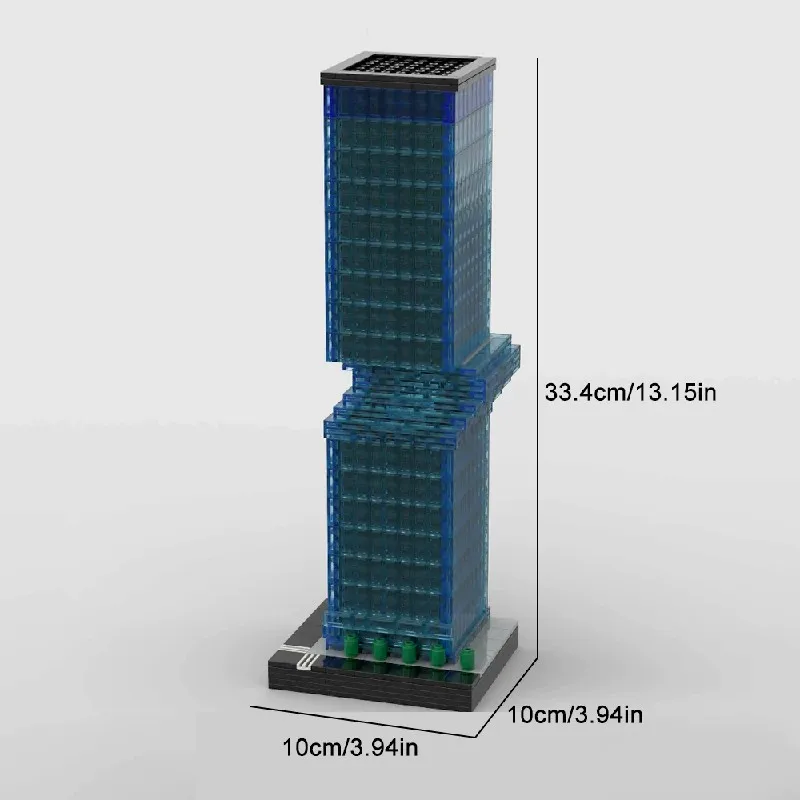 مجموعات مباني منزل برج بانوراما، متجر شقة المدينة، مجموعة نماذج كتل المباني المعيارية، هدية للأطفال 1892 قطعة #4
