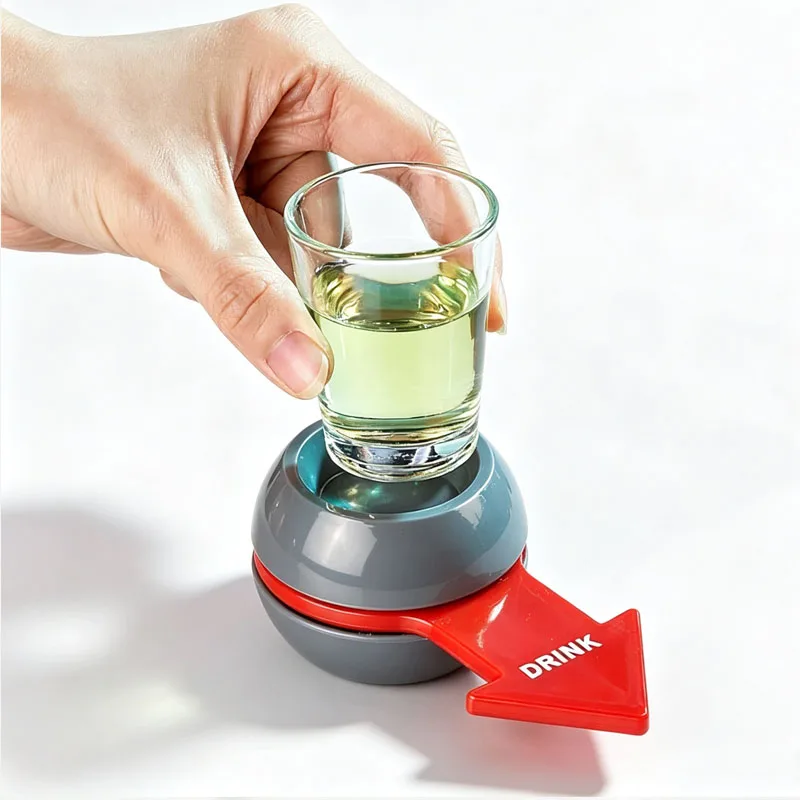 Classic Arrow Spinner Shot Glass Spin The Wheel Drinking Game Carnival Party Bar Gathering Family Fun Novelties Gifts For Adults
