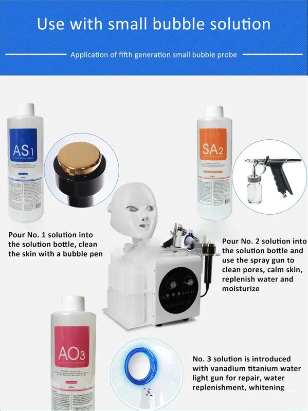 Soro Facial Hydra Líquido Aqua Peel 1200ml para Máquina de Beleza — foto 5