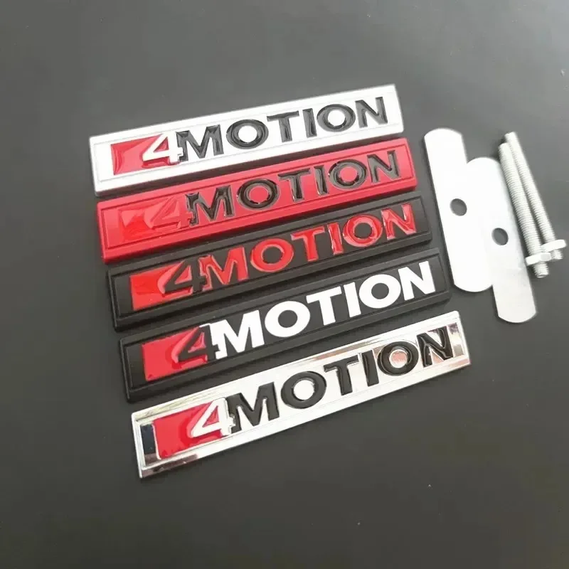 

3D Metal 4 MOTION Logo Front Grille Badge Emblem Decals for VW Golf Tiguan Touareg Passat Polo Jetta Car Stickers Chrome