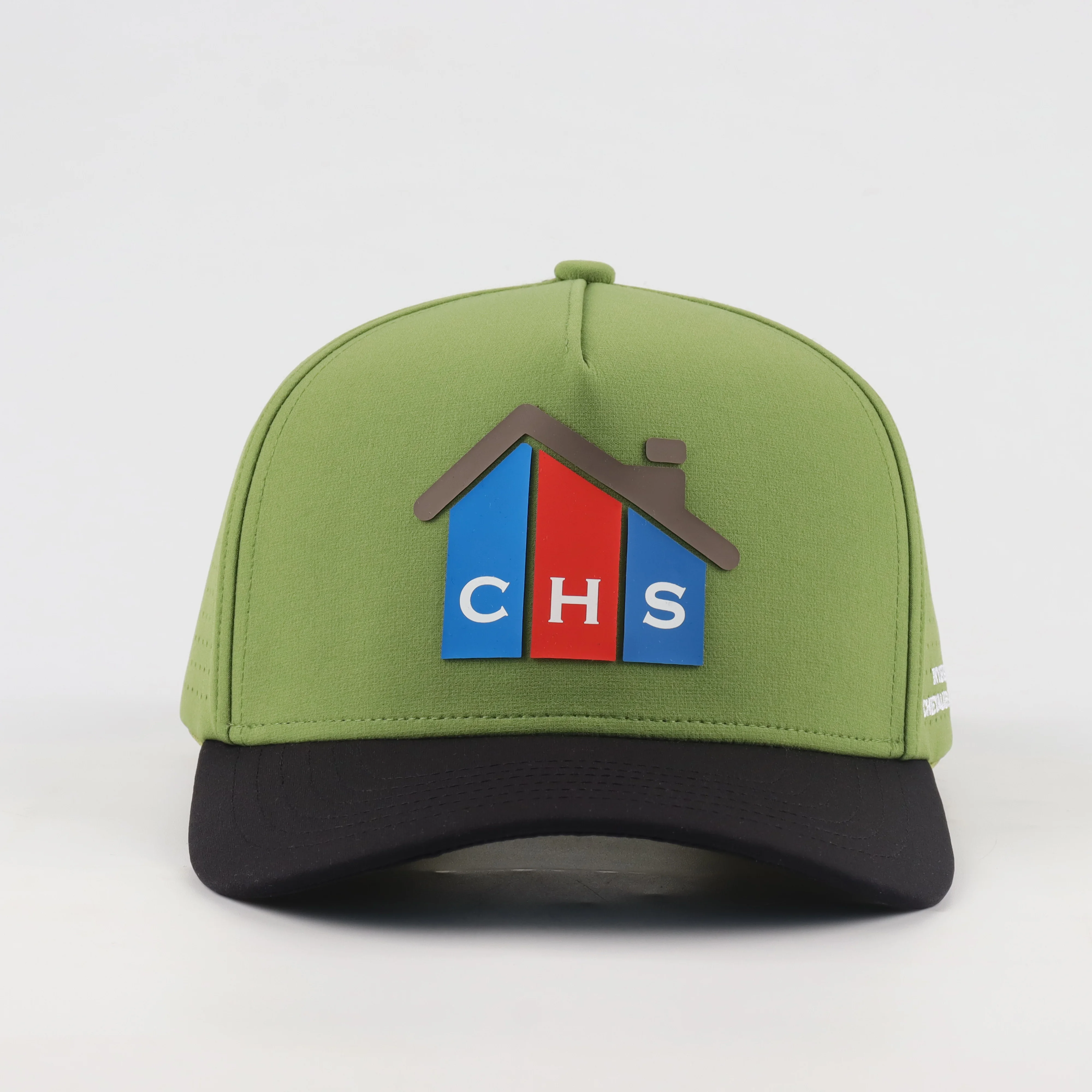 Wholesale Camping Hats Running Cap Laser Cut Perforated Holes Embroidery logo Breathable polyester Quick Drying