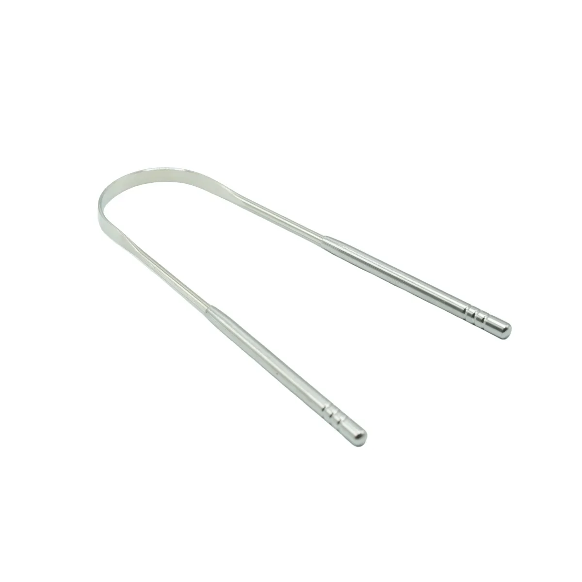 1Pc Stainless Steel Tongue Cleaning Tongue Scraper Silvery U Shaped Tongue Reusable Oral Tongue Coating Cleaning Scraper