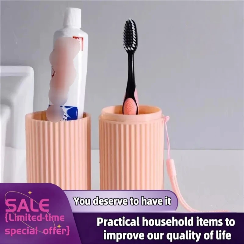 Portable Travel Toothbrush Organizer Storage Box Home Use Dustproof Protector Holder Case Toiletries Desktop Container
