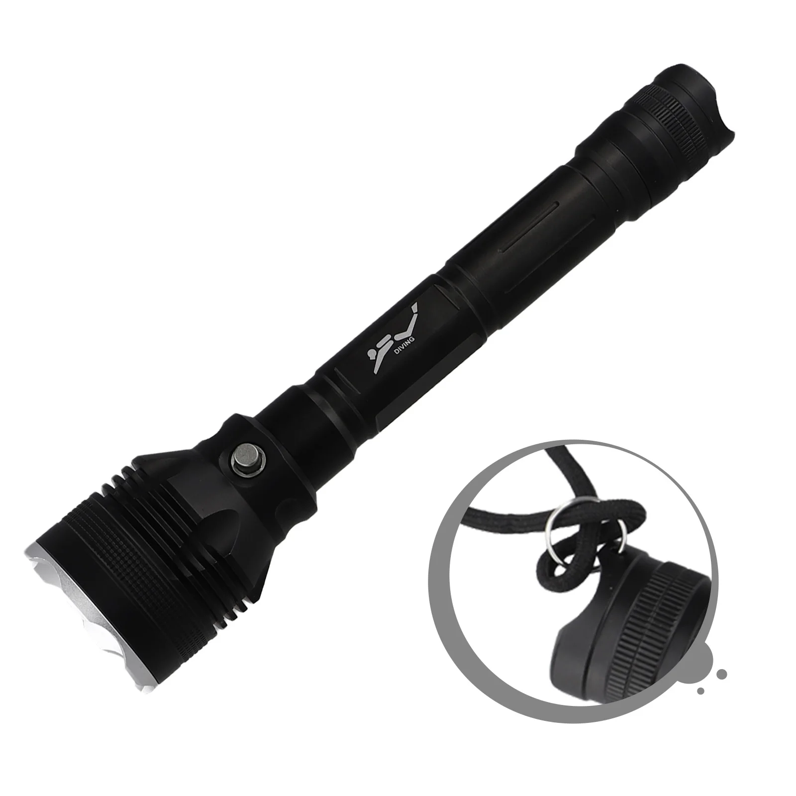 High Quality Flashlight White Light Diving Flashlight Floodlight Long Life Orange Peel Cup for p70.2 Strong Light