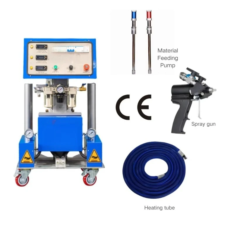 

Установка для напыления пенополиуретана (ППУ) с открытыми/закрытыми ячейками: полиол и изоцианат, комплект для теплоизоляции