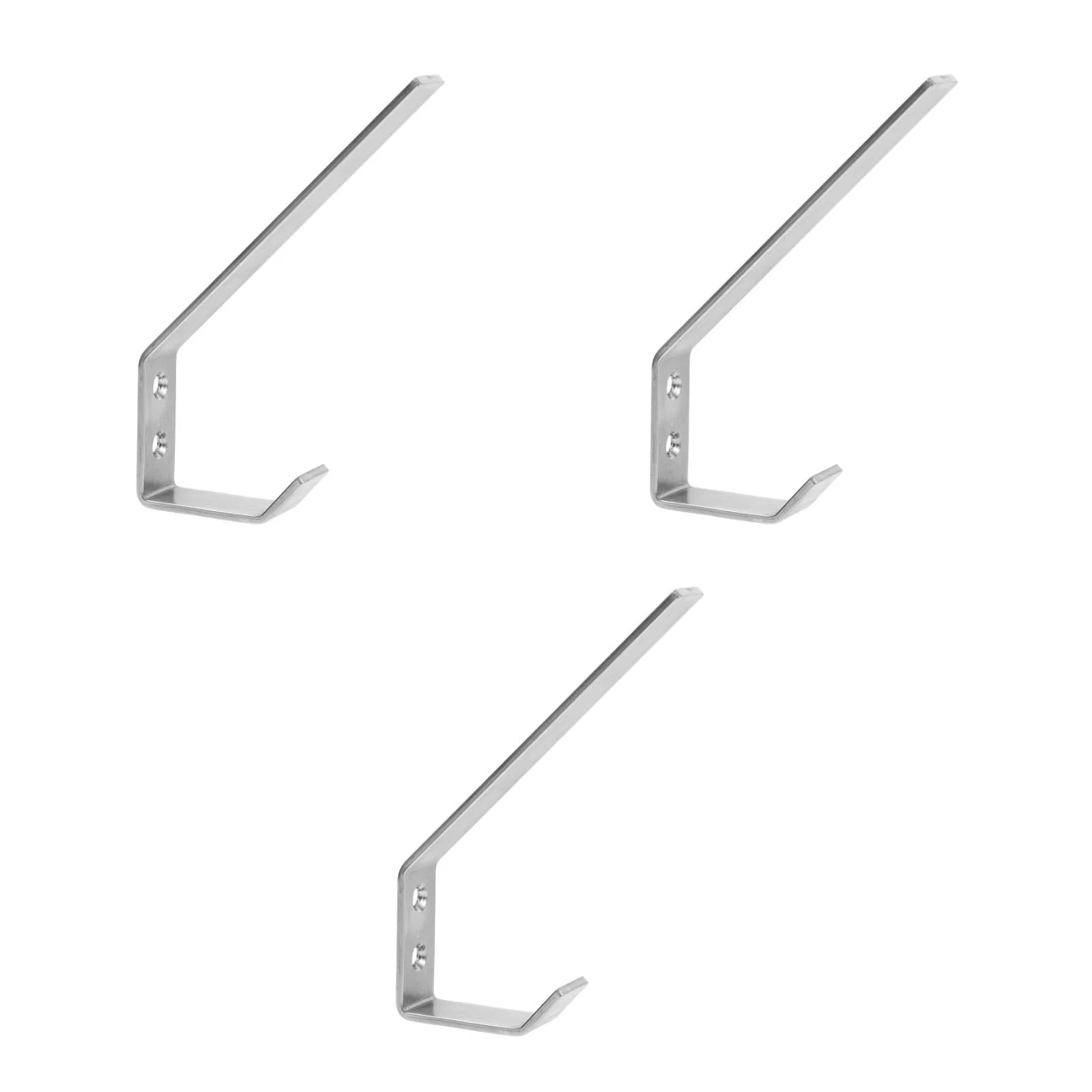 

3pcs Sturdy Stainless Steel Wall Mounted Hooks Heavy Duty Motorbike Hat Rack Storage ganizer Easy Install Spacesaving