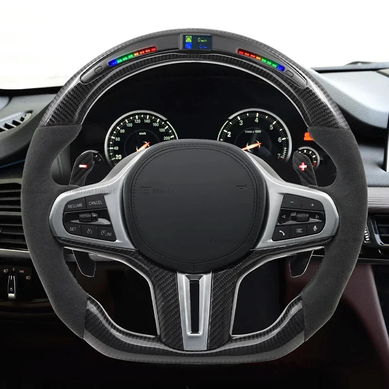 Carbon Fiber LED M Sport Steering Wheel for BMW G01 G05 G20 G21 G80 G81 G22 G23 G26 G29 G30 G32 G87 F40 F44 M340i M440i 330i
