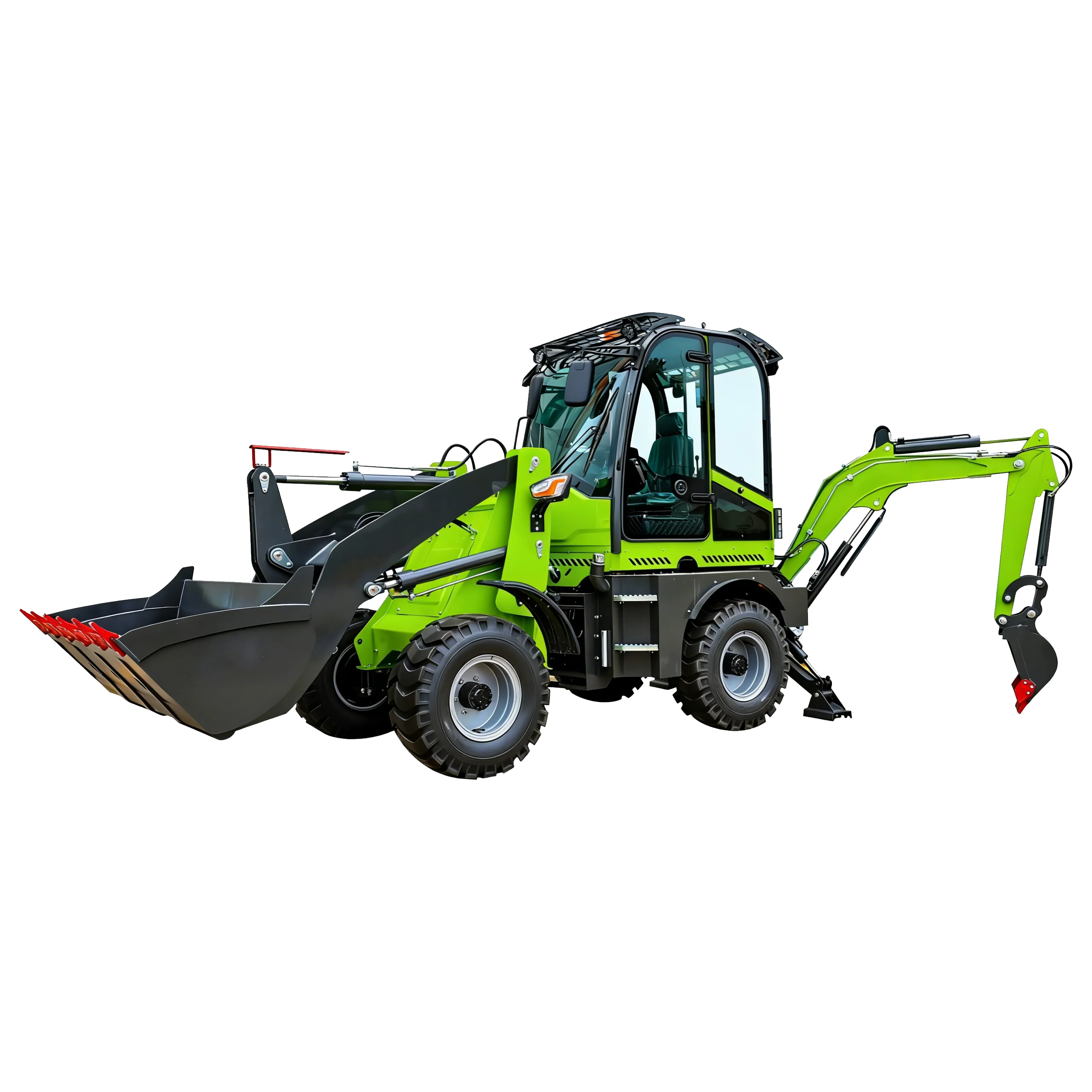 

Nicosail Heavy Duty Backhoe Loader Euro 5 Engine CE Certified Multifunctional Construction Digger Loader for Farm Garden