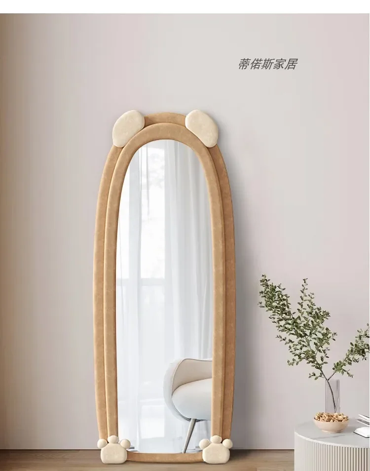 

Irregular Internet celebrities dress up cute full-length mirror art modeling mirror floor mirror