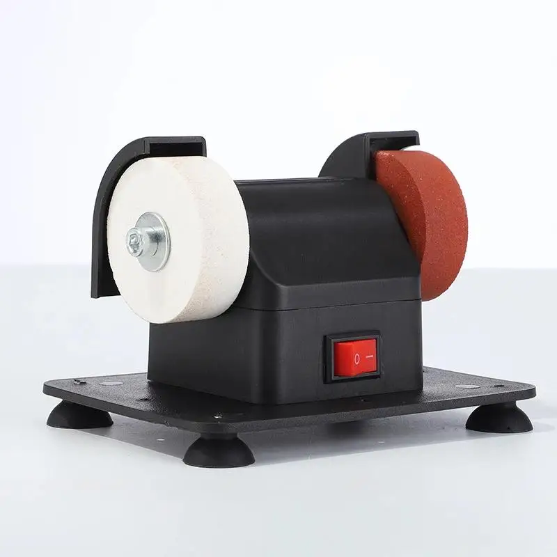 Electric Small Grinding Wheel Knife Sharpener Compact Space Saving Sharpening Polishing Machine for Small Kitchen Use