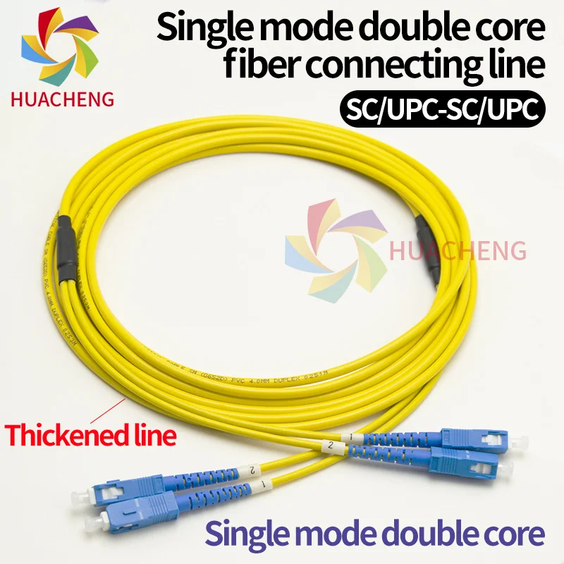 Single Module SC Cable Double-core Fiber Optic Patch Cable for Large Format Inkjet Printer 4M