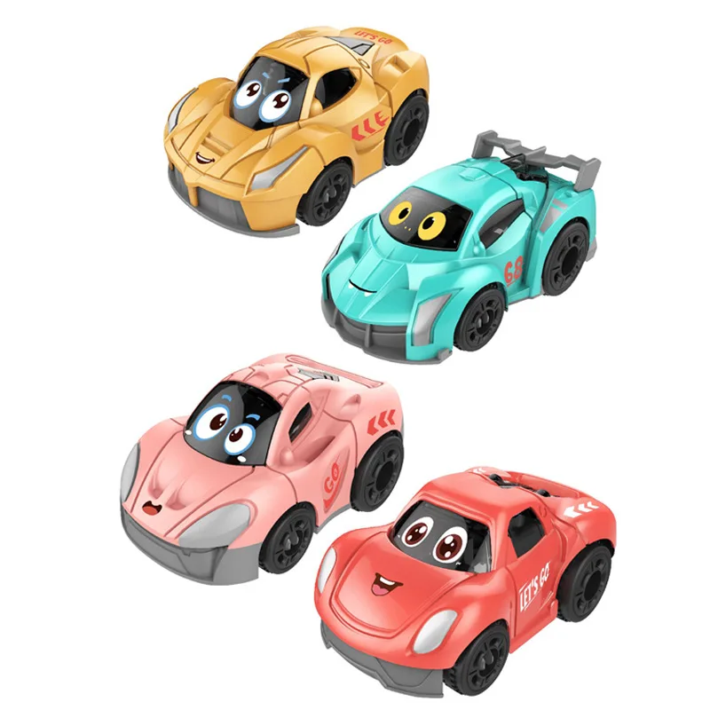 1:48 liga fundida puxar para trás modelo de carro dos desenhos animados simulação carro de corrida brinquedo das crianças menino coleção brinquedo aniversário presente natal