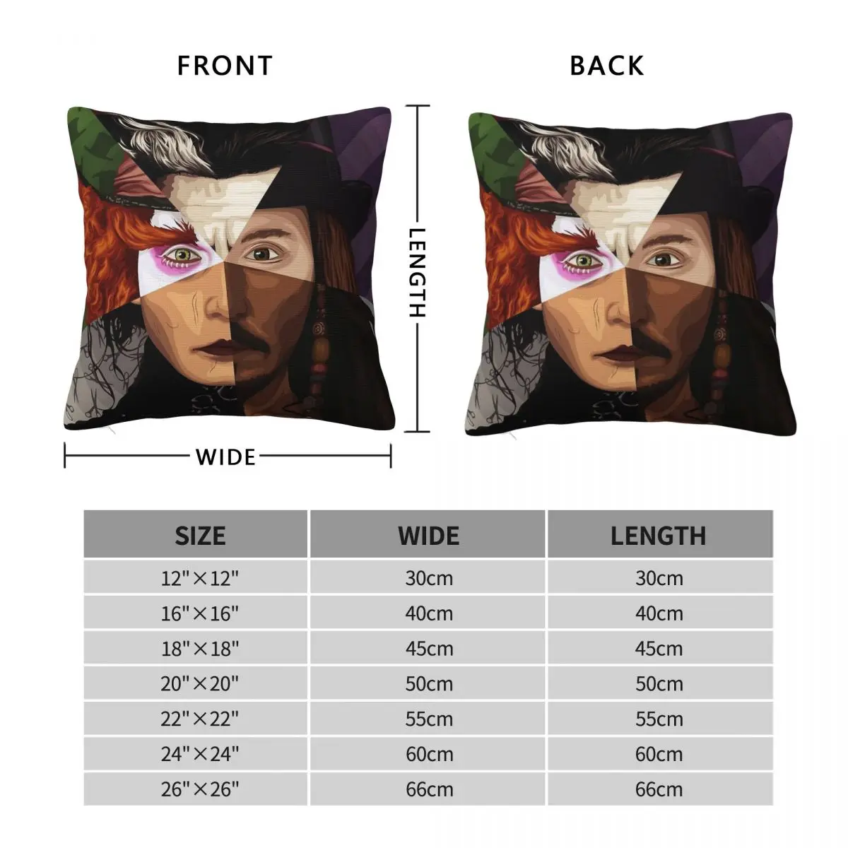 Johnny Depp Escapism Is Survival Square Pillowcase Polyester Linen Velvet Printed Zip Decor Pillow Case Room Cushion Cover