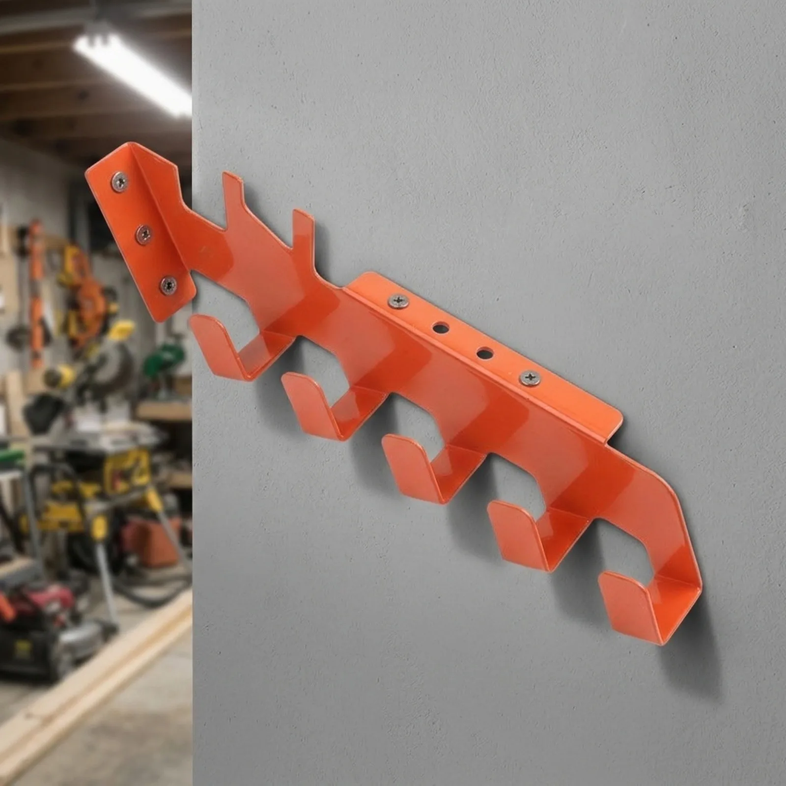 for chainsaw Storage Rack Wall Mounted Organizer Shelf for Workshop Garage with Space Saving Vertical Storage