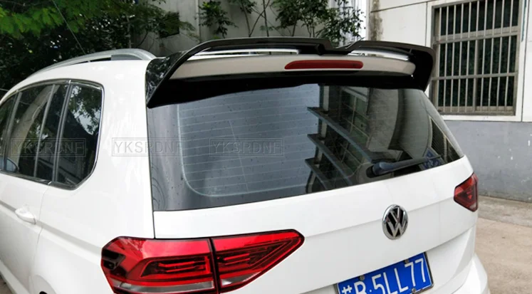 For VW Touran L Spoiler High Quality ABS Material Automotive Rear Wing Primer for Volkswagen Touran L Spoiler Rear Spoiler