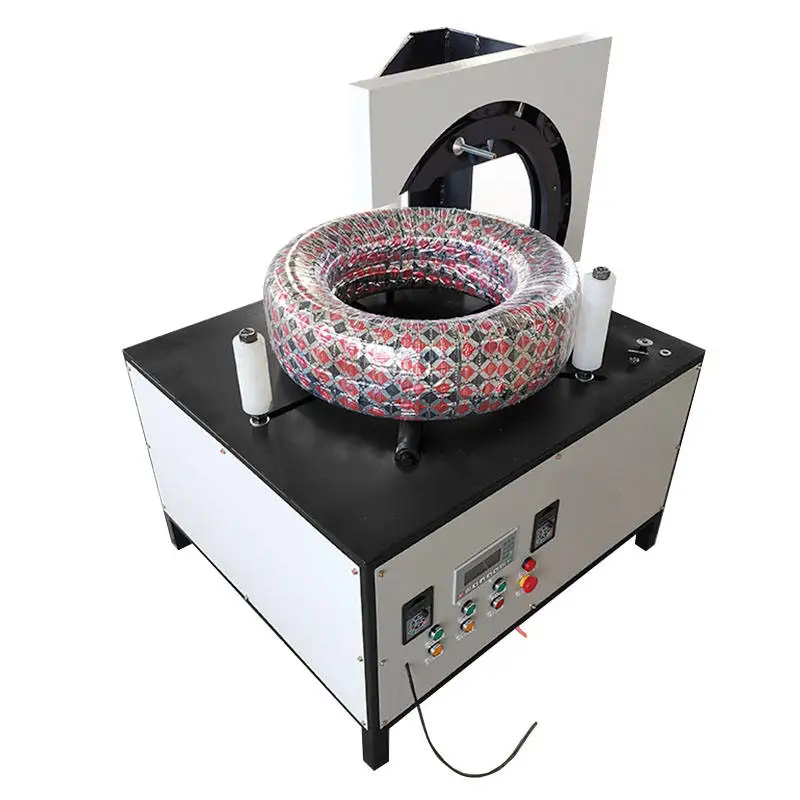 Film Wrapping Packing Wrapper  Machine Cable/Tire/ Pipe Wrapping Machine Film Coil Packing Machine