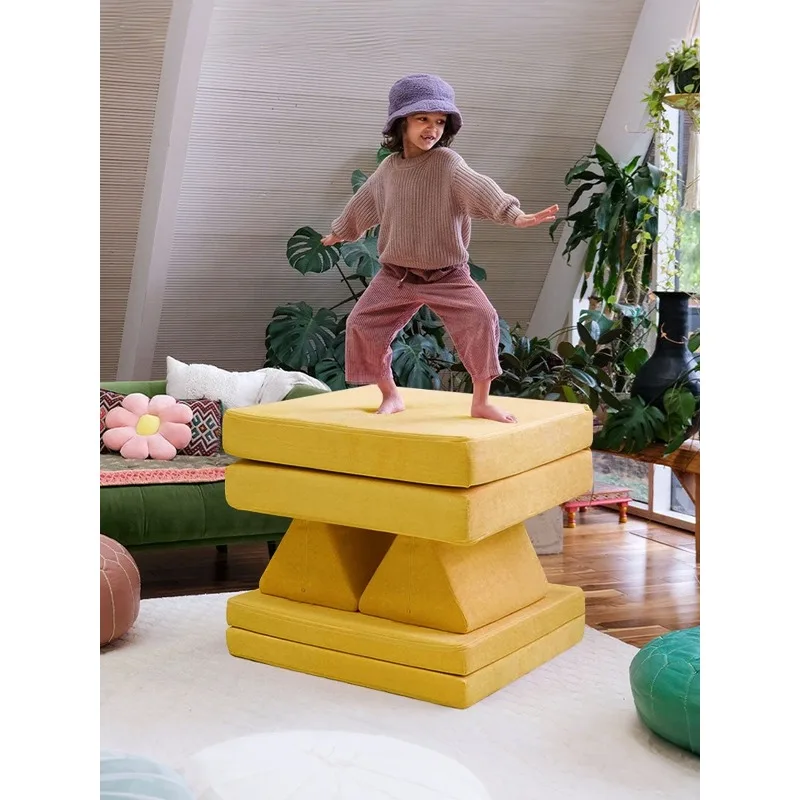 Building block game sofa, multi-module can be assembled crawling mat three-in-one multi-functional crawling mat