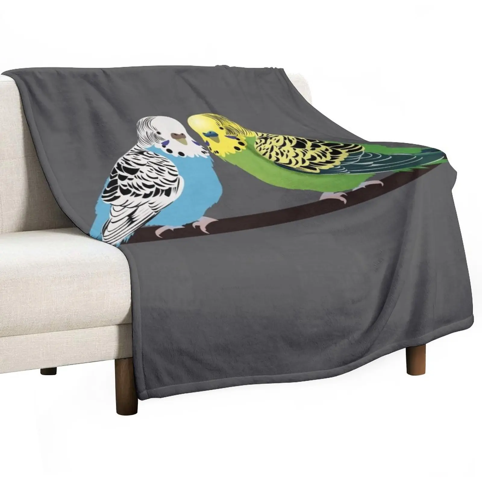 Budgies Throw Blanket Hairy Blankets Fluffy Blankets Large Blanket For Decorative Sofa