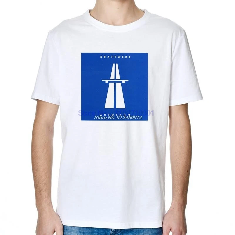 Kraftwerk Autobahn 70s Electronic Synth Avant Garde Harajuku Graphic T Shirts Summer Cotton Short Sleeve T-Shirt Men's Clothing