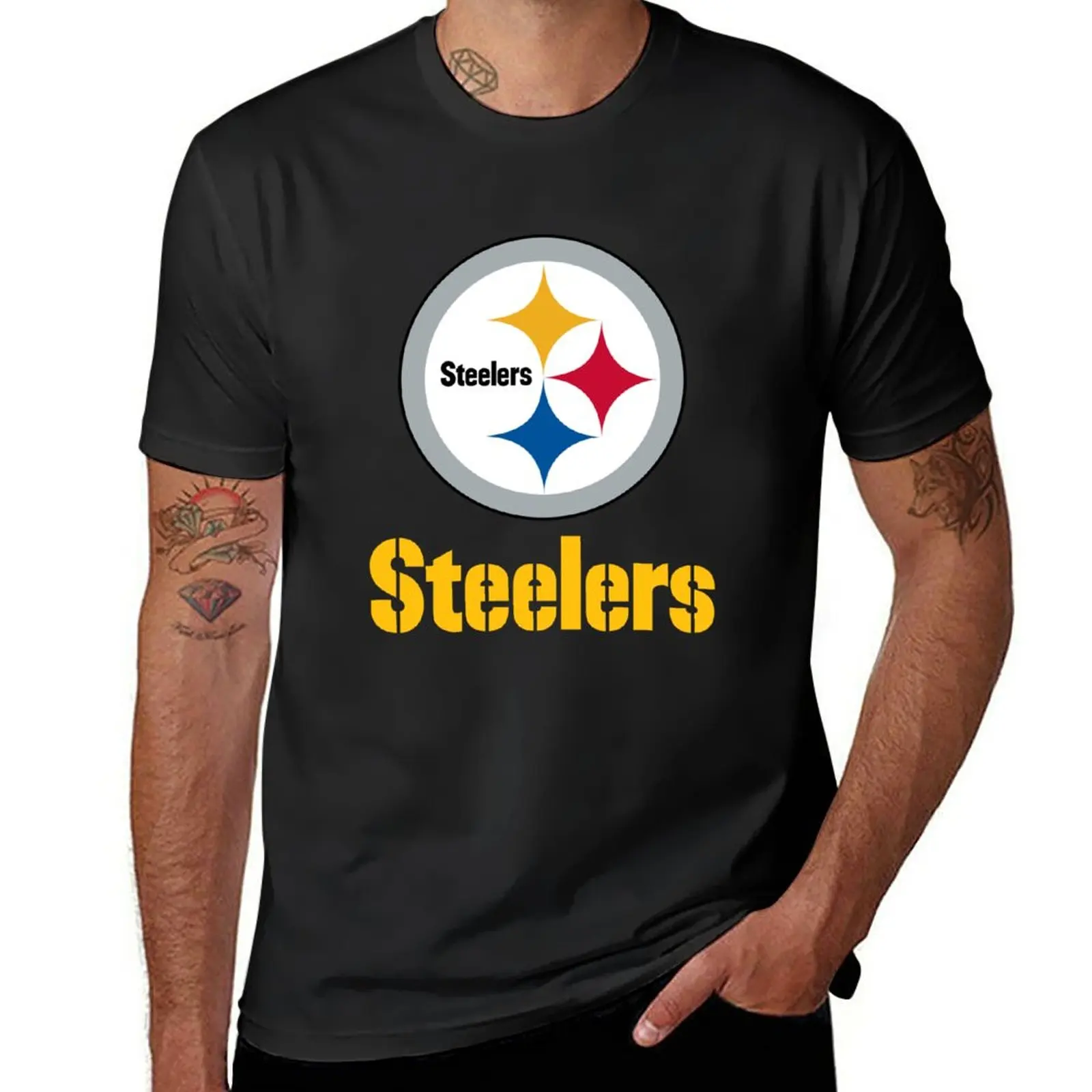 

New Steelers-City T-Shirt boys white t shirts oversized t shirt Aesthetic clothing mens plain t shirts