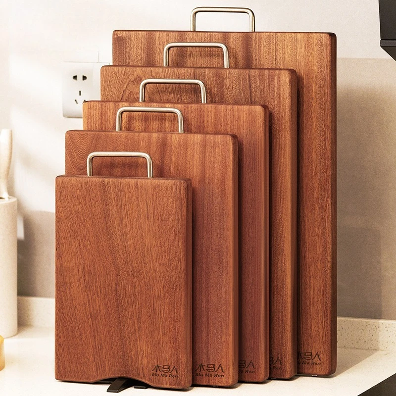 Solid wood cutting board cutting board chopping board household anti-mildew double-sided rolling panel kneading dough household