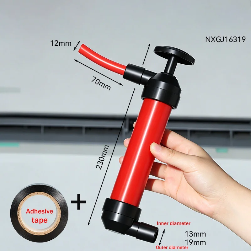Manuelle Siphonpumpe AC-Abflussreiniger Doppelport-Luftabsauger für Auto, Aquarium, Fischbecken, Öl- und Wassertransfer, Sanitärwerkzeug – Detail 4
