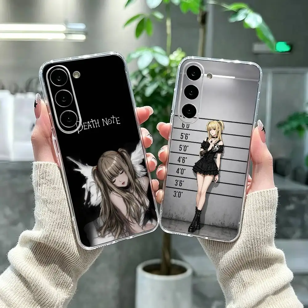 Dark D-Death Note M-misa  Clear Hard Phone Case For Samsung A71, A70, A52, A51, A40, A30,Transparent Cover