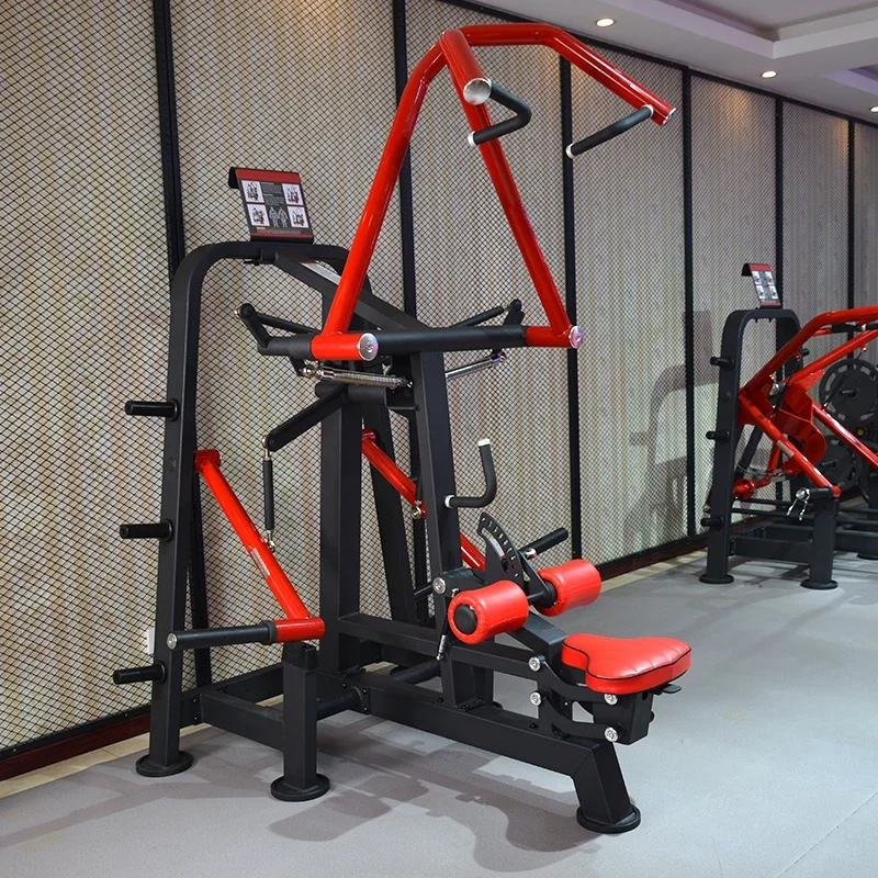 Plate Loaded Lat Pulldown & Low Row Dual Function Back High Pull Training Machine