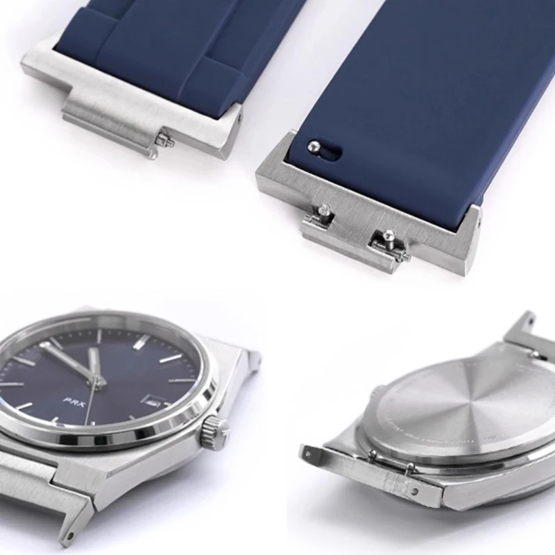 ل تيسو PRX حزام محول 12 مللي متر الفولاذ المقاوم للصدأ مزدوج الإفراج السريع نهاية رابط سوبر لاعب T137.407 T137.410 موصل