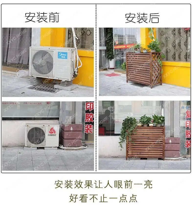 AC Condenser Cover Universal Air Conditioner Cover Outdoor Louver Grille Rainproof and Sun Protection Dustproof Protective Cover